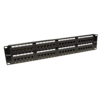 Giganet GN-10G-FTP-PP24 24-Port Unshielded keystone Patch Panel, 19-inch, 1U, Rackount, Horizontal Punch