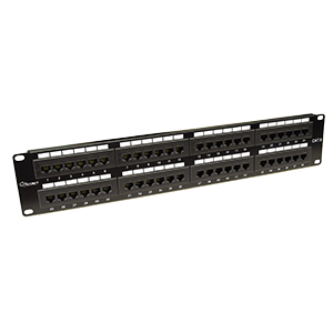 Giganet GN-10G-FTP-PP24 24-Port Unshielded keystone Patch Panel, 19-inch, 1U, Rackount, Horizontal Punch