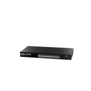 Gigalite Gigabit 24 port Web smart Switch with 4 SFP