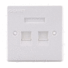 Giganet GN-C6-FP-02 2Port Shuttered Faceplate
